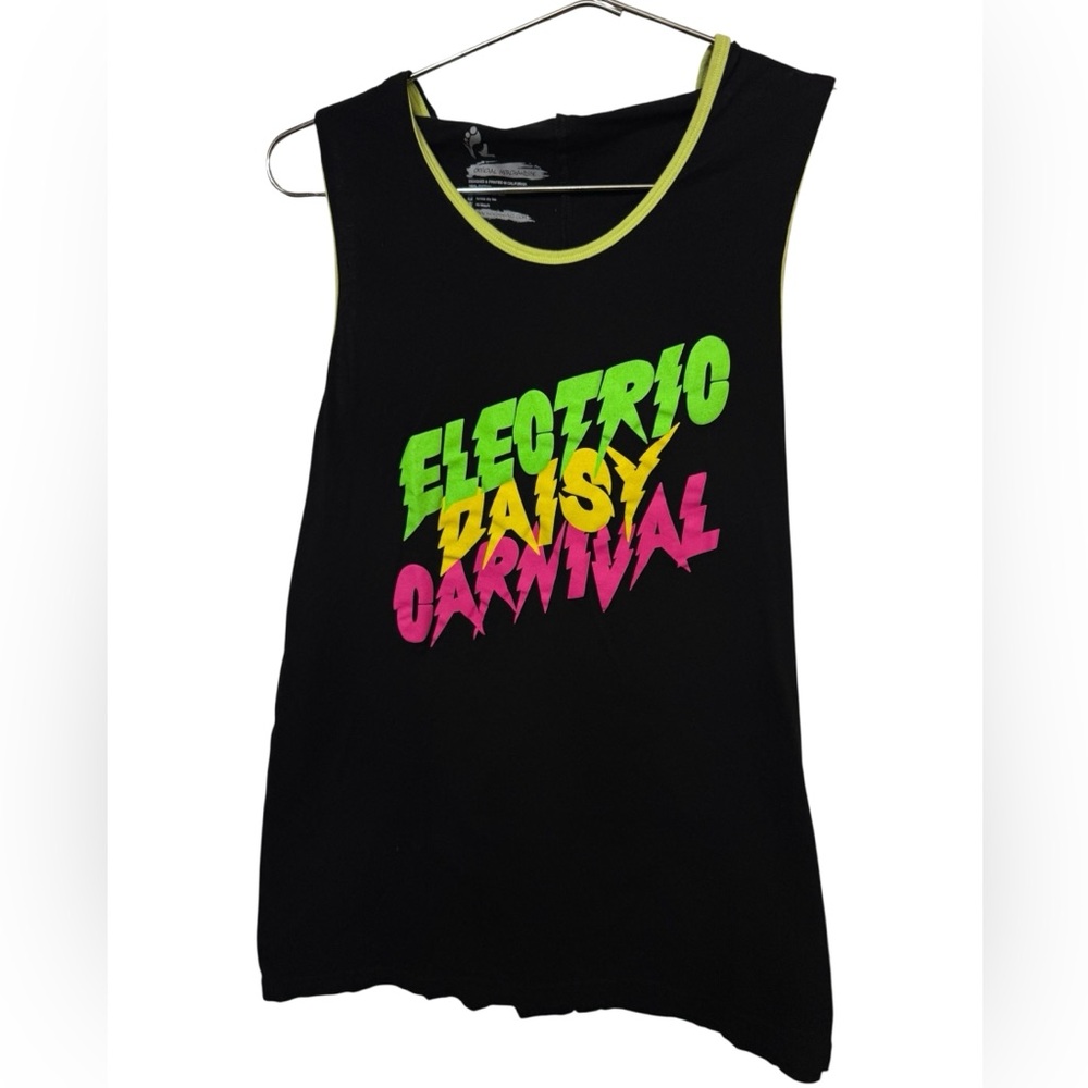 EDC Electric Daisy Carnival Band Tour Tank Top Hoodie Women’s L EDM Festival